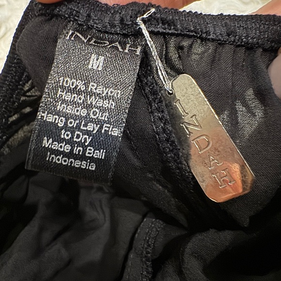 INDAH black romper jogger jumpsuit size medium m - Picture 4 of 4